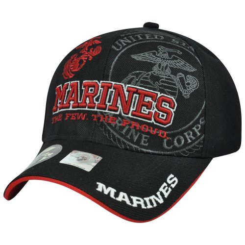 United States USMC Marine Corps Few Proud Velcro Constructed Bulldog Hat Cap