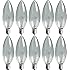 GE 74978 25-Watt Candelabra Light Bulb, Blunt Tip, 10-Pack