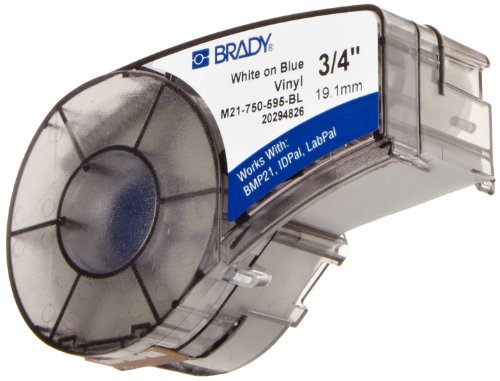 Brady M21-375-595-WT Mobile Printer Cartridge for BMP21, ID PAL, and LABPAL Label Printer Labels On Sale
