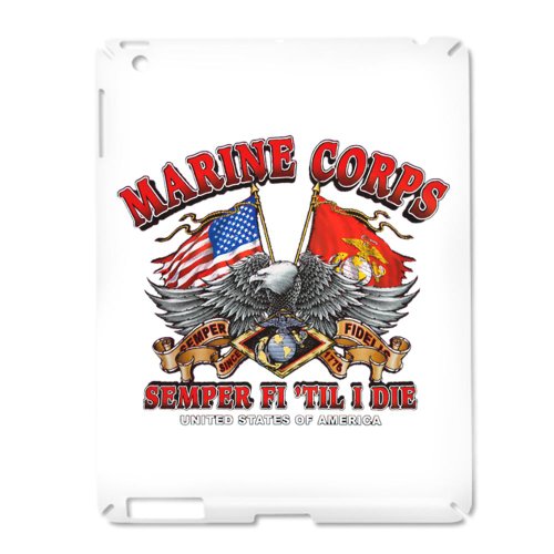 iPad 2 Case White of Marine Corps Semper Fi Til I Die