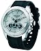 Police 'Tazer' Gents Black Pu Strap Watch With Silver Dial