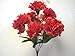 84 RED Carnation Artificial Flowers 12 x 7 Silk Bush Bouquet