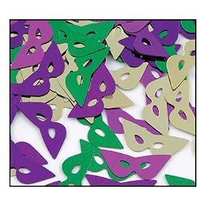 Mardi Gras mask confetti Mardi Gras mask confetti