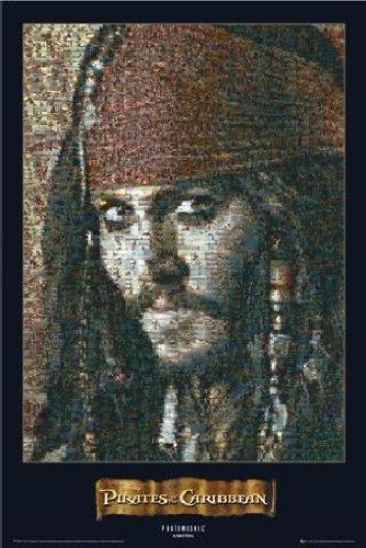1art1 37080 Fluch der Karibik - 2, Jack Mosaic Poster 91 x 61 cm Preisvergleich