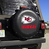 NFL Kansas City Chiefs Black Logo Tire Cover