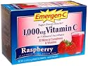 Emergen-C Vitamin C Fizzy Drink Mix, 1000 mg, Raspberry, 0.3 Ounce Packets (Pack of 30)