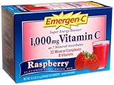 Emergen-C Vitamin C Fizzy Drink Mix, 1000 mg, Raspberry, 0.3 Ounce Packets, 30-Packets