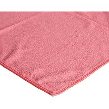 Unger MF40R 16" x 16" Size, SmartColor Heavy-Duty Red Microwipe 4000 (Case of 10)