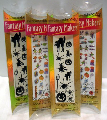 Fantasy Maklers Halloween Nail and Body Art Tattoos Decals