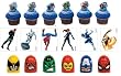 34 Marvel Super Hero Rings - Tats & Party Favors