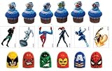 34 Marvel Super Hero Rings - Tats & Party Favors