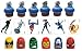 34 Marvel Super Hero Rings - Tats & Party Favors