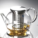 Teekanne 1 ltr. mit Edelstahldeckel und -sieb CONCEPT TEA GOOD MOOD Jenaer Glas