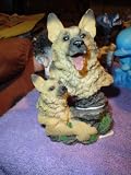 TWO HEAD GERMAN SHEPHERD FIGURINE