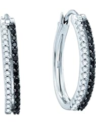 0.51CTW DIAMOND FASHION HOOPS