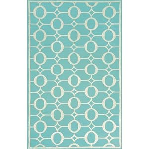 Spello Arabesque Aqua 5 x 8 Rug