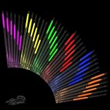 45 erstklassige knallbunte Knicklichter Strohhalme im 5 Farbmix. OHNE krebserregende Weichmacher (Phthalate)! Neueste Generation!