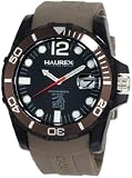 Haurex Italy Mens N1354UNG Caimano Date Black Dial Rubber Sport Watch