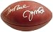 Joe Montana and Jerry Rice Dual Autographed Wilson NFL Football