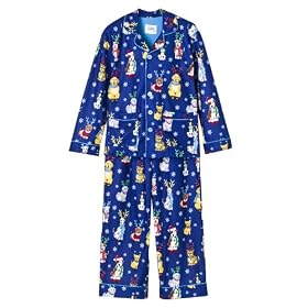 Nick and Nora Reindogs Flannel Pajamas for Boys