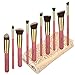 Soobest 10 Piece Synthetic Bristles Makeup Brush Set with Carry Bag - Pink