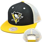 NHL Mitchell Ness Mesh Throwback Logo Snapback Hat Cap Pittsburgh Penguins NE35