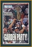 Boston Celtics - Garden Party - NBA Champs 2007-08 - Wood Mounted Newspaper Print