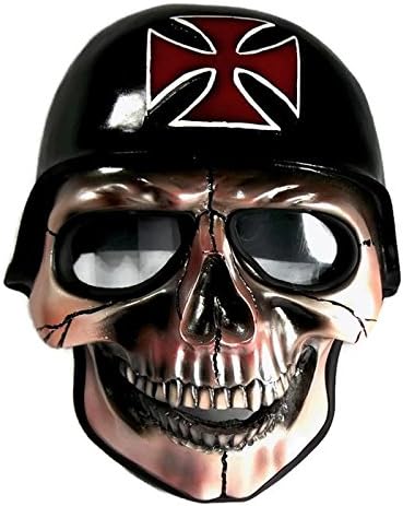 (Size: XL) CASCO ELMETTO MOTORCYCLE BLACK HELMET HYDRA MAN HERO ! Halloween Costume Cosplay Adult Mask Helmet XCOSER AUTOMIC MAN SIZE:XL