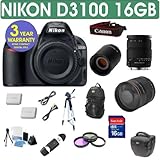 Nikon D3100 + Sigma 18-200mm OS Lens + 800mm Mirror Lens