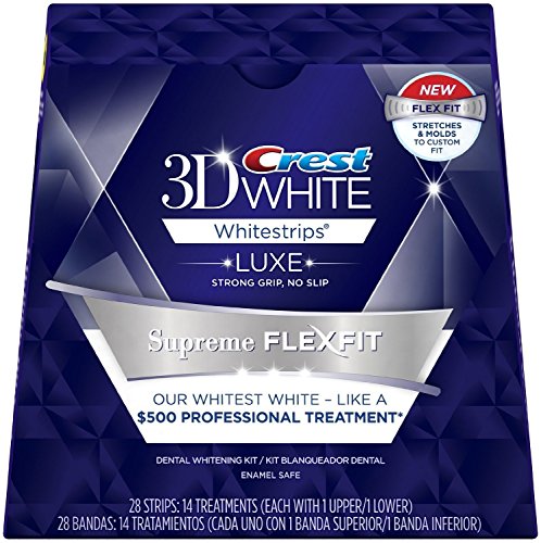 Crest 3D White Luxe Whitestrips Supreme FlexFit-Teeth Whitening Kit