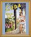 Cuba - Holiday Isle of the Tropics (1950) Vintage Travel Framed Poster(19 x 23,Gold frame #15)