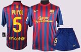 Barcelona 2012 Puyol Home Jersey Shirt & Shorts Size S