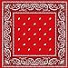 Western Design Bandana Neckerchief Red