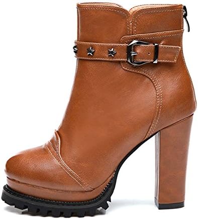 Women's Two Way Foldable Down Sexy Suede Mid-calf Boots Brown Shoes EU39