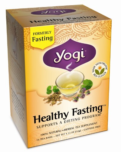 Yogi Healthy Fasting, Herbal Tea Supplement, 16-Count Tea Bags 
