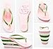 Maybest Ladies Summer Platform Wedge Beach Flip Flop Toe High Heel Thong Sandals Walking Shoes