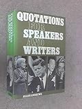 Quotations for speakers and writers