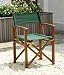 Chichester Outdoor Directors Chair - with durable Weather-tex fabric and FSC certified Eucalyptus Wo