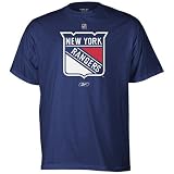 Reebok New York Rangers Navy Blue Prime Logo T-shirt