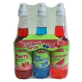 Slushie Express Syrup Fruit Burst Flavors Value Pack- 3 Pack by Back to Basics