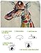 None DreamsBig Cotton Linen Throw Pillow Cover Case 18x18, Giraffe (Giraffe, 18 x 18)