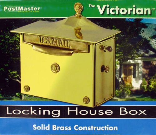 HOME IMPRESSIONS MB663 VICTORIAN SOLID BRASS LOCKING MAILBOX