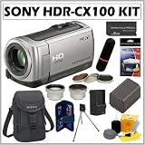 51%2BApIa6xgL. SL160  Sony HDR CX100 AVCHD HD Camcorder in Silver + 8 Gigabyte Pro Duo Memory Stick + Sony Camcorder Case + Deluxe Camcorder Accessory Kit