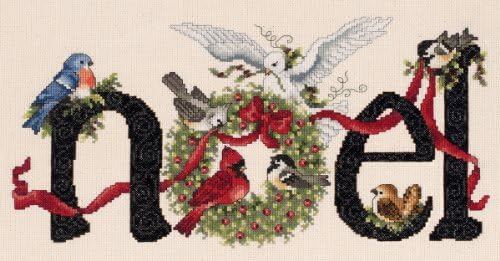 Neww Noel Counted Cross Stitch Kit-14.25""X7"" 14 Count Neww
