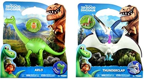 The Good Dinosaur Large Figure, Arlo and Thunderclap Best Christmas and Holliday, birthday Gift Bundle