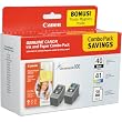 Canon PG-40/CLI-41 Cartridges and Glossy Photo Paper Combo Pack (0615B009)