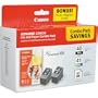 Canon PG-40/CLI-41 Cartridges and Glossy Photo Paper Combo Pack (0615B009)