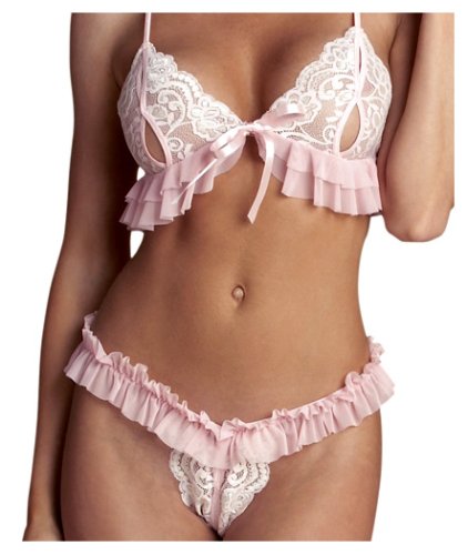 Sexy Women's Peek-a-Boo Cami Set