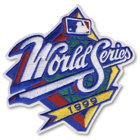 1999 World Series MLB Baseball Sleeve Jersey Patch - New York Yankees over Atlanta Braves