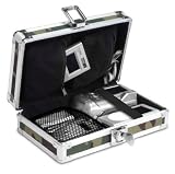 Vaultz Locking Gadget Box, Black with Chrome Accents, 5.5 H x 8.25 W x 2.25 D Inch (VZ01269) Vaultz Locking Gadget Box, Black with Chrome Accents, 5.5 H x 8.25 W x 2.25 D Inch (VZ01269)